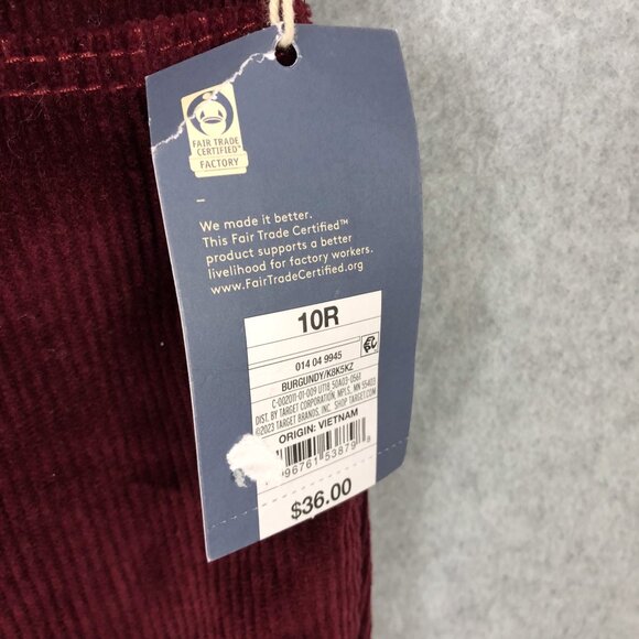 NWT Universal Thread Corduroy Red High Rise Bootcut Ankle Pants - Picture 4 of 9